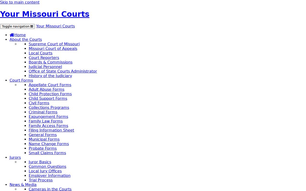 Missouri Courts directory entries for Carter County municipal divisions